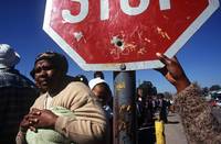 Élections sud-africaines, township d'Alexandra, 02 06 1999, Ph. Moctar KANE.